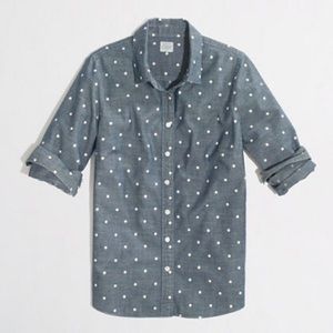 J. Crew Factory ‘The Perfect Shirt’ in Dots | EUC